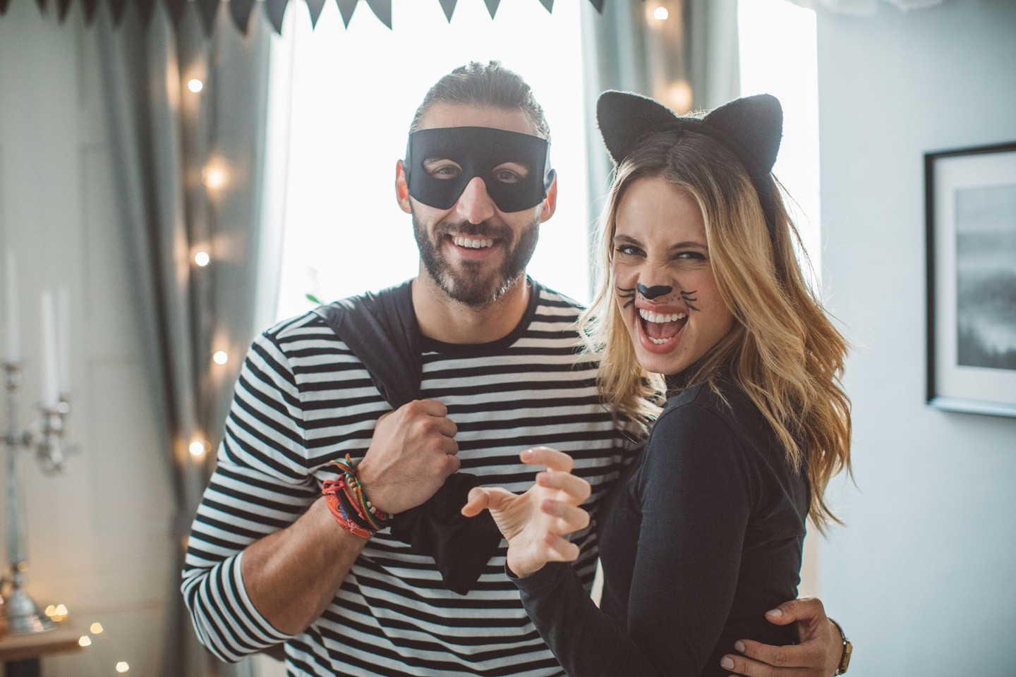 Man and woman in costume